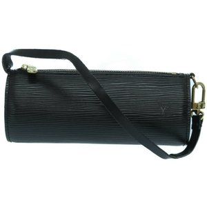 Auth Louis Vuitton Suflo Pouch Black #7062L97